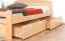 Youth bed ' Easy Premium Line ® ' K5, with 2 drawers and 1 cover panel, 140 x 200 cm Beech solid wood natural, incl. slats