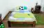 Children's bed / Youth bed A8, solid pine wood, nut finish, incl. slatted frame - 120 x 200 cm 
