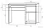Popondetta 13 desk, colour: Sonoma oak - Measurements: 78 x 120 x 55 cm (H x W x D)