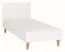 Children's Bed Syrina 12 | White | 90 x 200 cm Lying Area | Modern Design | Adjustable Height