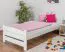 Children's bed / Youth bed 118, solid beech wood, white finish - 90 x 200 cm