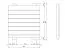 Flower box Purpurea rectangular large incl. fabric insert - Measurements: 120 x 50 x 31 cm (W x D x H)