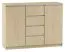 Kiunga 08 chest of drawers, colour: beech / white - Measurements: 91 x 122 x 40 cm (H x W x D)