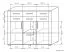Chest of drawers Aitape 46, colour: dark Sonoma oak / light Sonoma oak - Measurements: 105 x 130 x 40 cm (H x W x D)