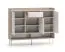 Chest of drawers | three doors | Dimensions: 120 x 34 x 95 cm | Sideboard | Cremona Oak / Cashmere | Soft-close mechanism | 1 drawer | 9 compartments | for the entryway