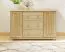 Chest of Drawers Solid Pine Wood Natural 045 | 3 Drawers & 4 Compartments | 78 x 118 x 42 cm | Modern Storage