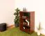Mojokerto 11 Shelf Unit | Walnut / Black | 121 x 80 x 39 cm | Modern Storage Solution