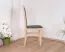 Classic Upholstered Dining Chair | Black Cover | Beech Wood Oak Look | Seat Height 47 cm | Durable Construction
