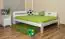 Children's bed / Youth bed A5, solid pine wood, white finish, incl. slatted frame - 140 x 200 cm 