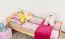 Children's bed / Youth bed 82C, solid pine wood, clear finish - 100 x 200 cm