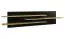 Suspended rack "Lipik" 62, Colour: Oak / Black, partial solid wood - Measurements: 40 x 182 x 20 cm (h x w x d)