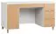 Desk Arbolita 28, Colour: White / Oak - Measurements: 78 x 140 x 67 cm (H x W x D)