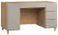 Desk Nanez 02, Colour: Oak / Grey - Measurements: 78 x 140 x 67 cm (H x W x D)