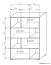 Chest of drawers Kavieng 09, colour: oak / white - Measurements: 130 x 90 x 40 cm (H x W x D)