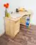 Desk solid, natural pine wood Junco 185 - Dimensions 75 x 138 x 83 cm