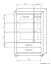 Chest of drawers Kundiawa 08, colour: Sonoma oak light / Sonoma oak dark - Measurements: 140 x 90 x 40 cm (H x W x D)