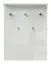 Wardrobe Garim 56, Colour: White High Gloss - Measurements: 100 x 76 x 17 cm (H x W x D)