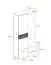 Wardrobe with seat cushion Sviland 10, color: oak Wellington / white - Dimensions: 200 x 110 x 35 cm (H x W x D), with sufficient storage space
