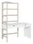 Children's Desk Skalle 05 | White / Pine | 190 x 137 x 69 cm | Modern Teen Room Furniture