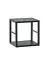 Small square bookcase Nodeland 05, color: black - Dimensions: 31 x 30 x 25 cm (H x W x D)