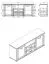 TV Cabinet Banat 02 | Two Drawers | Artisan Oak & Graphite Grey | ABS Edges | 5 Compartments | 66.5 x 161 x 41 cm