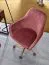 Apolo 117 Swivel Chair | Pink Velvet & Gold Base | Ergonomic Shell Seat | Adjustable Height | Premium Comfort