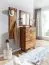 Sheesham Solid Wood Wardrobe | Wall-Mounted Coat Rack | 140 x 40 x 7 cm | Natural Tree Edges | 6 Metal Hooks