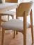 Dining Chair with Upholstered Seat | Oak & Beige Bouclé | Easy-Care & Pet-Friendly | 47 x 50 x 80 cm