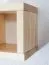 Wall shelf solid, natural pine wood Junco 283D - Dimensions 15 x 15 x 12 cm