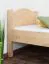 Children's bed / Teen bed solid, natural beech wood 113, including slatted frame - Measurements 80 x 200 cm