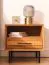 Kumeu 05 Nightstand, Solid Beech, Oiled - Dimensions: 50 x 51 x 40 cm (H x W x D)