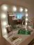 Dressing table with mirror | LED lighting | Beige-cashmere | 100 x 43 x 143 cm | 1 drawer | Push-to-open system | Himara 01