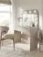 Dressing table with mirror | LED lighting | Beige-cashmere | 100 x 43 x 143 cm | 1 drawer | Push-to-open system | Himara 01