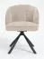 Swivel Chair Maridi 270, Colour: Beige - Measurements: 82 x 62 x 62 cm (H x W x D)