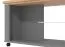 Coffee Table on Four Castors Banat 09 | Artisan Oak, Graphite Grey, Grey | Two Shelves | 49 x 114.5 x 50.5 cm | ABS Edges