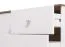 Sideboard with Four Compartments Kanjiza 06 | Oak Flagstaff & White High Gloss | 3 Drawers, 2 Doors | 85 x 162 x 40 cm