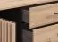Chest of Drawers with Door | Indika 17 | Artisan Oak/Black | 4 Drawers | 2 Compartments | ABS Edges | 82 x 138 x 40 cm