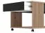 Coffee Table with Drawer Zvesdara 07 | Artisan Oak & Black | 4 Castors | 46 x 101 x 55 cm | Stylish Living Room Accent