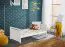 Baby Crib Avaldsnes 12 | Real Pine Wood | White | 90 x 124 x 67 cm | Drawer Included
