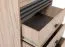 Narrow Chest of Drawers Niel 18 | Oak / Anthracite | 120 x 60 x 40 cm | Modern Storage Solution