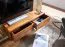 TV Cabinet Lowboard, Sheesham Brown, Semi-Solid | 25 x 108 x 34 cm | 2 Drawers | Modern Wall-Mounted Design
