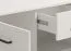 Wide Sideboard with Four Doors Sabas 14 | White Finish | Black Handles & Legs | 2 Drawers | 8 Compartments | 90 x 182.5 x 40 cm