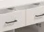 Chest of Drawers Sideboard Sabas 12 | Cashmere Finish | 3 Drawers, 3 Doors, 6 Compartments | 90 x 138 x 40 cm | Black Handles & Legs
