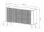 Chest of Drawers | modern | 3 drawers | 2 compartments | white | high-quality material | Dimensions: 81 x 138 x 38 cm | Handles & legs: metal | for the living room