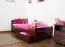 Children’s Bed / Youth Bed Easy Premium Line K1/2n | 2 Drawers & Cover Panels | 90 x 200 cm | Solid Beech Wood Dark Brown