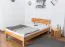 Futon Bed | Solid Oiled Beech Heartwood | Modern Design | 140 x 200 cm Lying Surface
