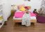 Futon Bed Solid Wood Wooden Nature 03 | Oiled Oak | 120 x 200 cm | Modern Design & Stability