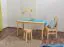 Solid Pine Wood Table Natural 001 | Square | 130 x 80 cm | Premium Craftsmanship