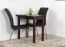 Solid Pine Table Walnut Finish | Junco 226A | Angular | 50 x 80 cm | Space-Saving & Sturdy