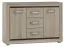 Chest of drawers Kundiawa 04, colour: Sonoma oak light / Sonoma oak dark - Measurements: 86 x 120 x 40 cm (H x W x D)